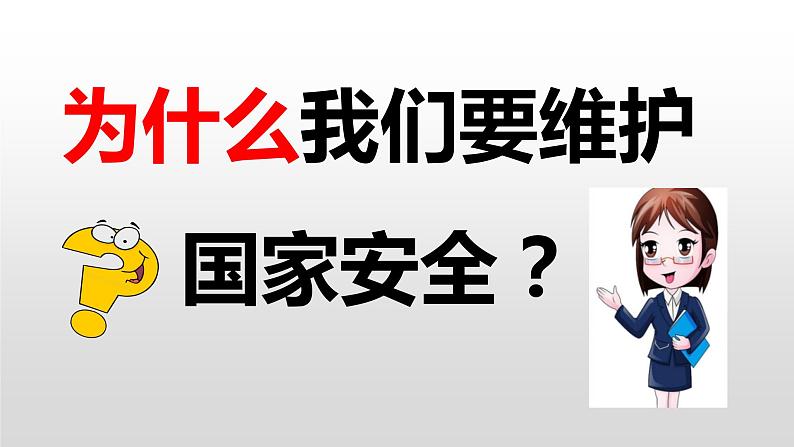 2020年秋季人教版八年级上册道德与法治9.1认识总体国家安全观 课件第8页