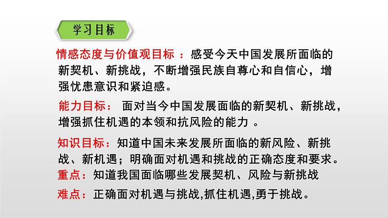 人教版九年级道德与法治下册 4.1 中国的机遇与挑战 课件（38张PPT）03