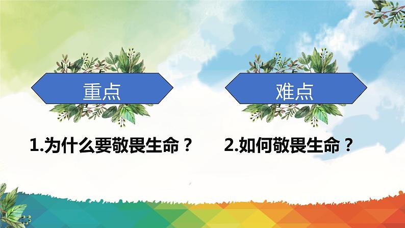 人教版道德与法治七年级上册 8.2 敬畏生命 课件04