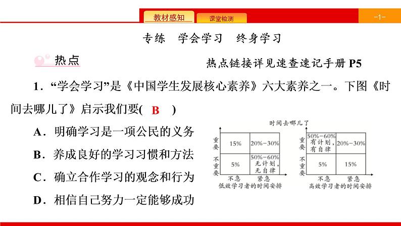 第1单元 成长的节拍 单元时政热点专练02