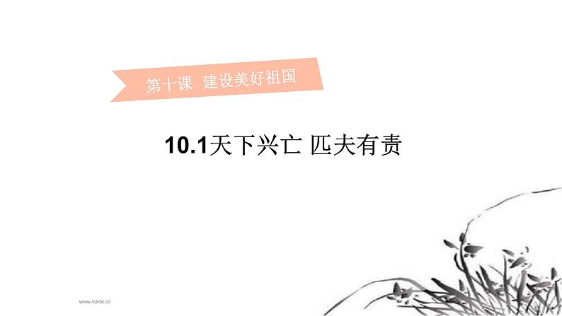 人教版道德与法治八年级上册 10.2 天下兴亡_匹夫有责 课件02