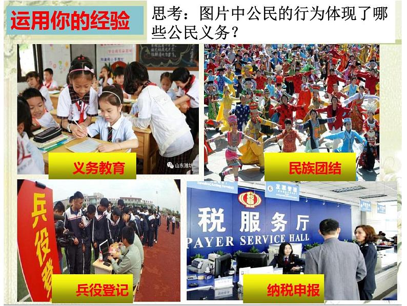 人教版道德与法治八年级下册 4.1 公民基本义务 课件第2页