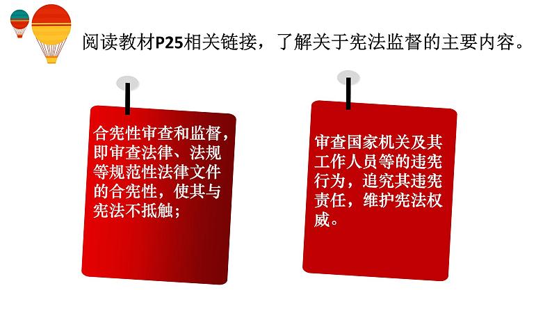 部编版八年级下册道德与法治  2.2 加强宪法监督 课件07