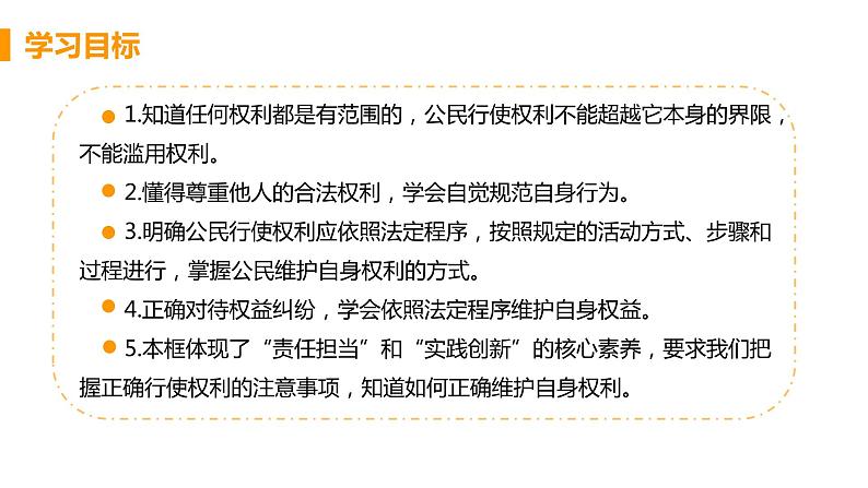 人教版八年级下册道德与法治3.2依法行使权利课件第3页