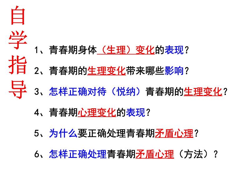 人教版七年级下册道德与法治1.1 悄悄变化的我 课件第3页