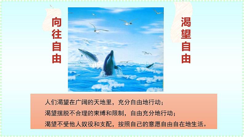 2020-2021学年人教版道德与法治8年级下册7.1自由平等的真谛课件第7页