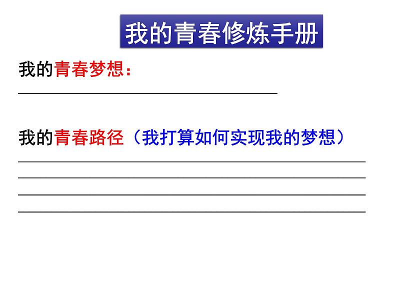 2020-2021学年人教版道德与法治七年级下册 3.1 青春飞扬 课件第8页