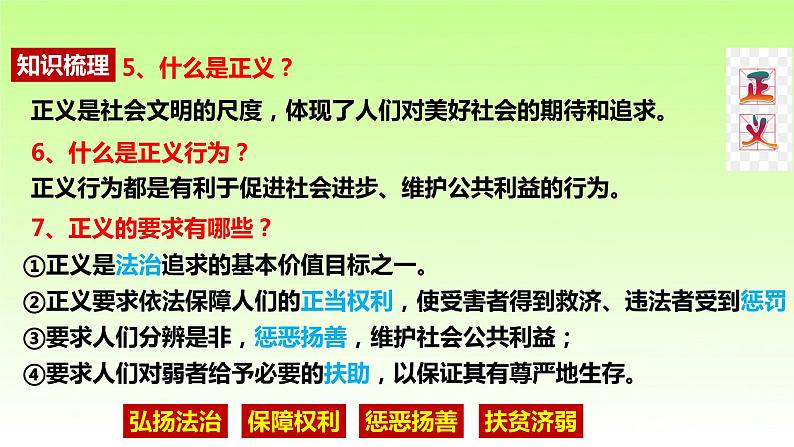 人教版道德与法治八年级下册 8.1 公平正义的价值 课件06