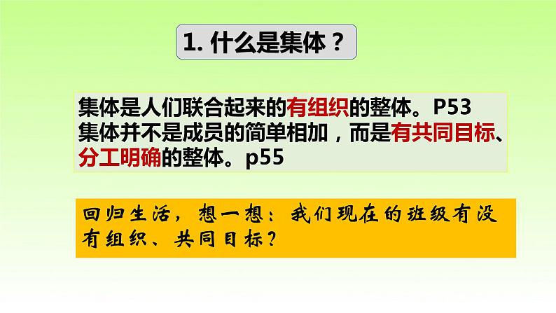 部编版七年级道德与法治下册6.1：集体生活邀请我课件第8页