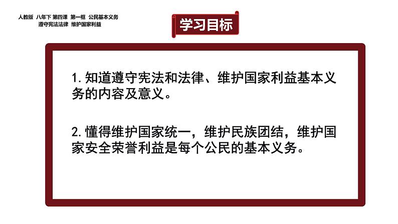 人教版道德与法治八年级下册4.1公民基本义务课件第4页