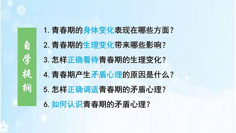 2020-2021学年七年级下册道德与法治1.1悄悄变化的我课件第4页