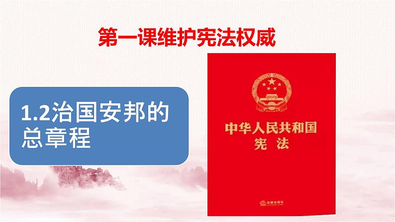 人教版八年级下册道德与法治1.2治国安邦的总章程课件02