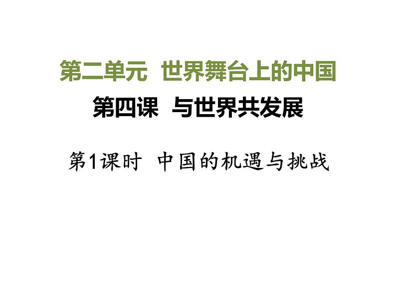 9下4.1中国的机遇与挑战第2页