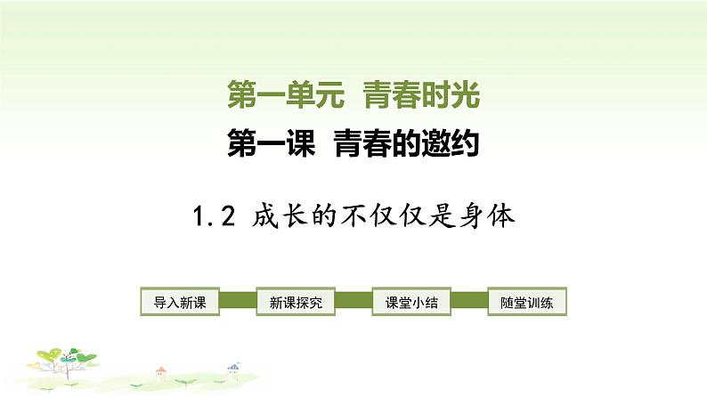 人教版七年级下册道德与法治1.2成长的不仅仅是身体第1页