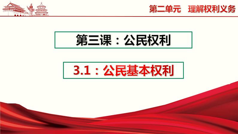 3.1公民基本权利课件第1页