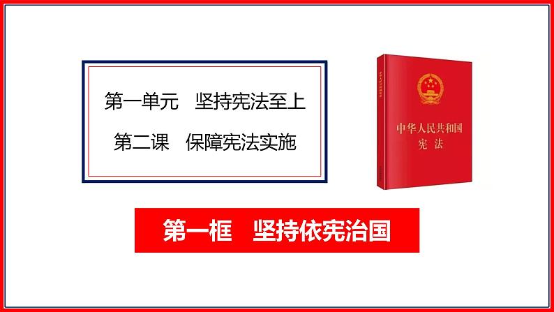 2.1 坚持依宪治国-2020-2021学年八年级道德与法治下册解读教材精品课件（部编版第1页