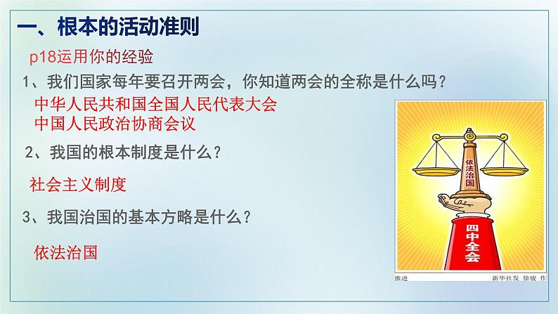 2020--2021学年人教版道德与法治八年级下册 2.1 坚持依宪治国 课件第4页