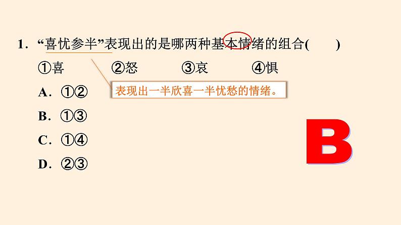 部编版七年级道德与法治下册第四课 揭开情绪的面纱课件06