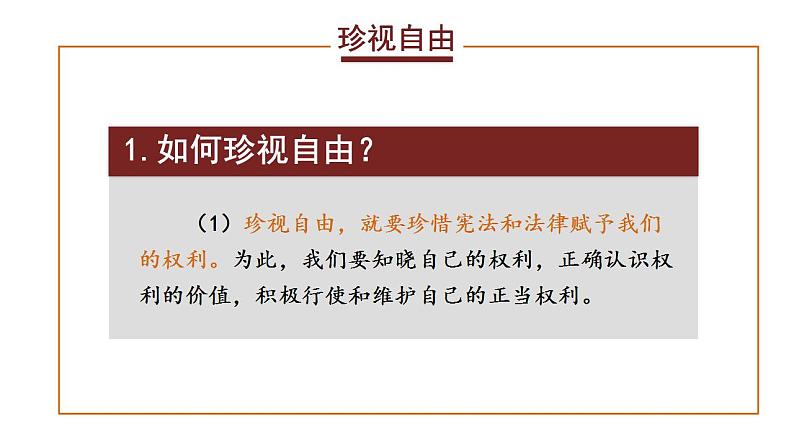 人教部编版八年级下册7.2 自由平等的追求  课件+视频素材08