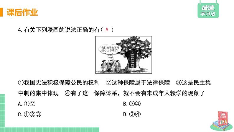 人教部编版八年级道德与法治下册第一单元 坚持宪法至上 / 第一课 维护宪法权威 1.1.1 公民权利的保障书(PPT课件+素材）05