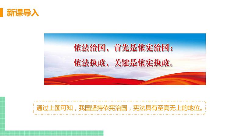 人教部编版八年级道德与法治下册 第一单元 坚持宪法至上第二课 保障宪法实施 / 坚持依宪治国坚持依宪治国(PPT课件+素材）03