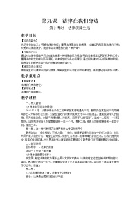 人教部编版七年级下册（道德与法治）法律保障生活教学设计