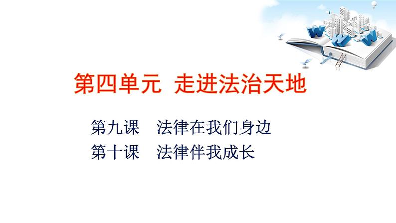 2021年中考九年级道德与法治专题08 走进法治天地 复习课件03