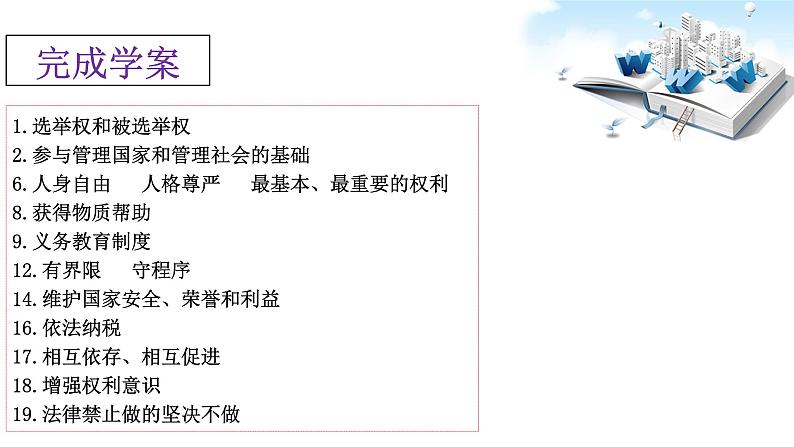 2021年中考九年级道德与法治专题14 理解权利义务 复习课件05