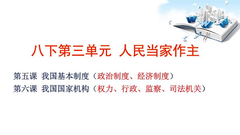 2021年中考九年级道德与法治专题15 人民当家作主 复习课件03