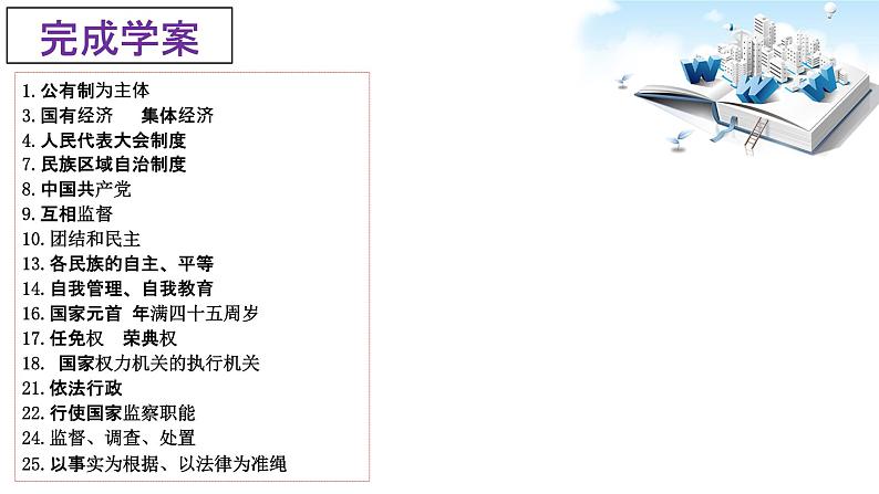 2021年中考九年级道德与法治专题15 人民当家作主 复习课件05