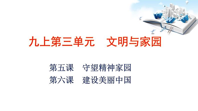 2021年中考九年级道德与法治专题19 文明与家园 复习课件03