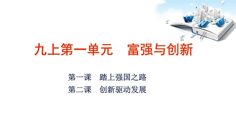 2021年中考九年级道德与法治专题17 富强与创新 复习课件03