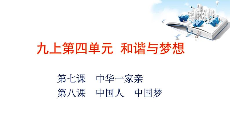 2021年中考九年级道德与法治专题20 和谐与梦想 复习课件03