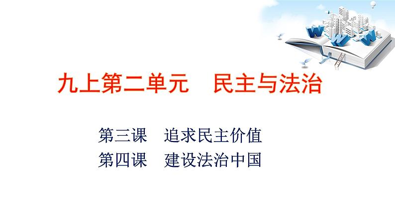 2021年中考九年级道德与法治专题18 民主与法治 复习课件03