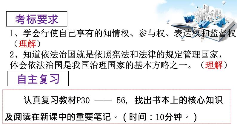 2021年中考九年级道德与法治专题18 民主与法治 复习课件04