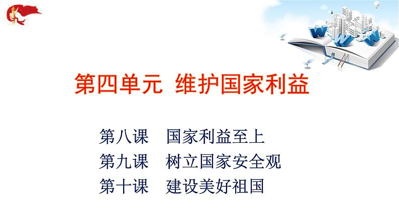 2021年中考九年级道德与法治专题12 维护国家利益 复习课件03