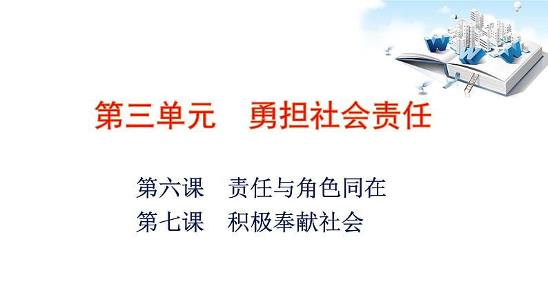 2021年中考九年级道德与法治专题11 勇担社会责任 复习课件03