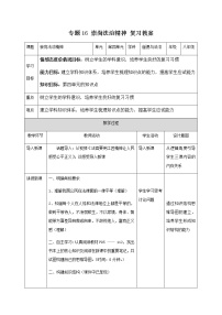 2021年中考九年级道德与法治专题16 崇尚法治精神 复习教案