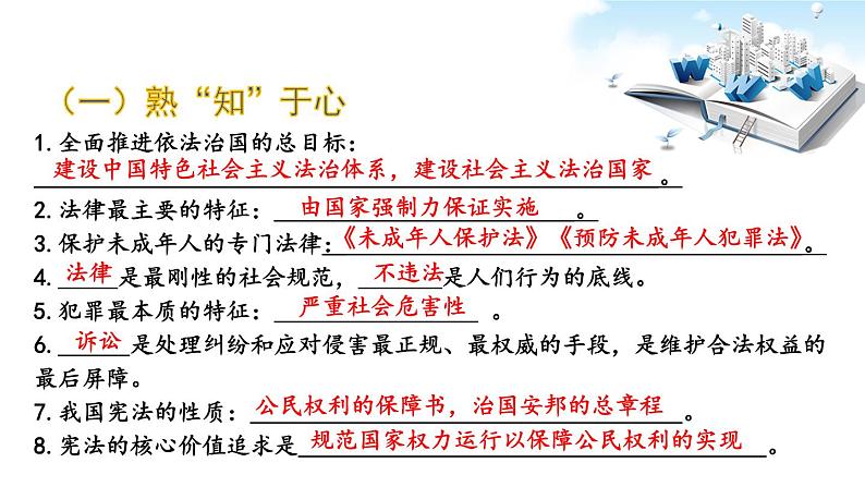 2020届中考道德与法治二轮专题：前进吧！法治新时代(共20张PPT)课件08