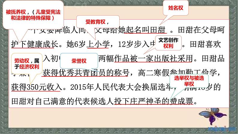 2021年中考道德与法治八年级下册第三课公民基本权利复习课件06