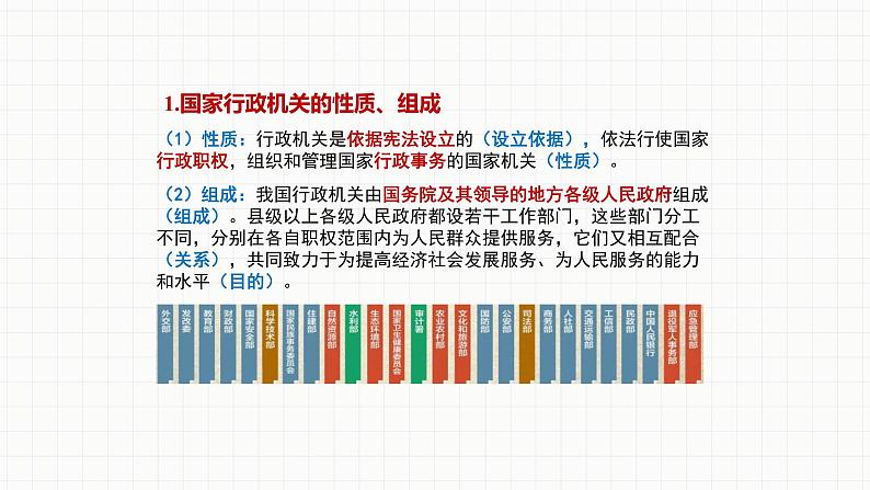 八年级下册道德与法治3.6.3《国家行政机关》PPT课件第7页