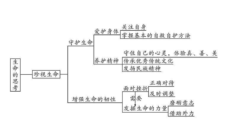 2021年四川中考道德与法治一轮考点梳理课件 七年级上册第四单元　生命的思考课件07