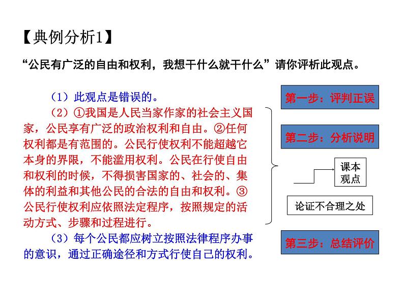 2021中考道德与法治题型解题方法归纳和分析 专题4  辨析题的解题策略课件04