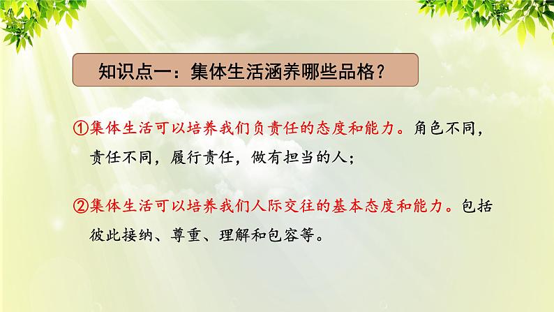 部编版七年级下册道法 3.6.2 集体生活成就我课件07