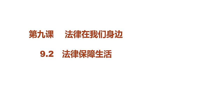 七年级下册道德与法治9.2法律保障生活 课件02