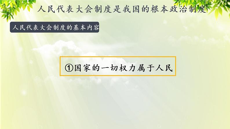 部编版八年级道法下册 3.5.2 根本政治制度课件06