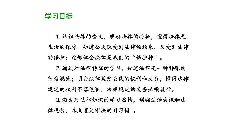 2020-2021学年人教版道德与法治七年级下册 9.2 法律保障生活 课件第3页