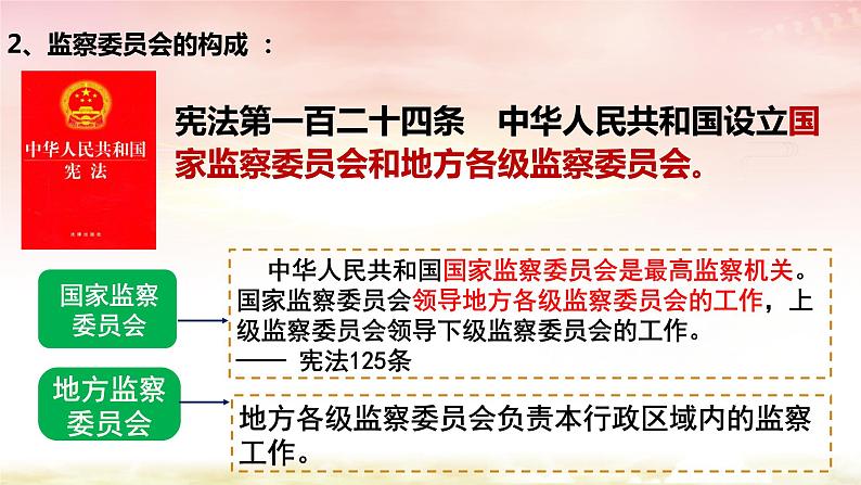 部编版道德与法治八年级下册 6.4 国家监察机关 课件（22张PPT）第5页