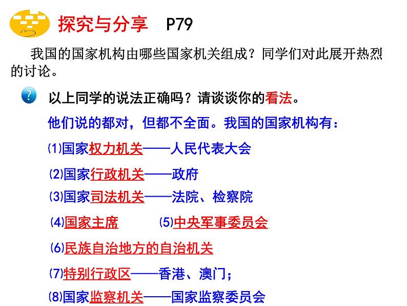 2020-2021学年人教版道德与法治八年级下册  6.1 国家权力机关   课件（26张PPT）第7页