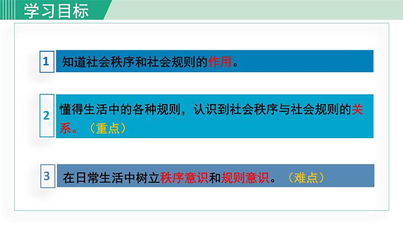 人教版八年级政治上册 第二单元 第三课 社会生活离不开规则 3.1 维护秩序 制作课件04